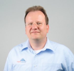 Abbildung 2: Holger Dyroff ist Mitgr&uuml;nder der Firma Owncloud und heute COO und Managing Director. Quelle: Owncloud