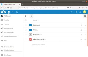 Abbildung 2: … und Nextcloud ähneln sich immer noch deutlich. Beide Benutzeroberflächen sprechen neben Deutsch noch viele weitere Sprachen.