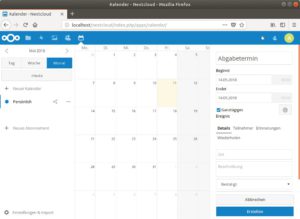 Abbildung 12: … und in Nextcloud identisch.