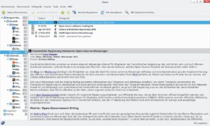 Abbildung 8: Liferea arbeitet mit Suchordnern zum Sammeln themenspezifischer Meldungen.