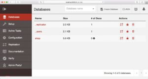 Abbildung 1: Fauxton ist ein Javascript-Client, über den Admins und Entwickler Couch DB bedienen.
