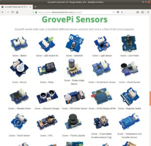 Abbildung 2: Für den Grove Pi gibt es viele Sensoren, darunter auch einen Sound- und einen Water-Sensor.