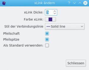 Abbildung 6: Xlinks verbinden mehrere Knoten miteinander und lassen sich konfigurieren.