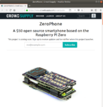Ein findiger Bastler hat aus dem Mini-Computer Raspberry Pi Zero und einigen weiteren elektronischen Bauteilen ein Mobiltelefon gebaut. Software und Konstruktionspläne sind Open-Source.