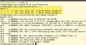 Abbildung 4: Nach einer Linux-Panik lassen sich die Crashdaten in Form von Dateien auslesen.