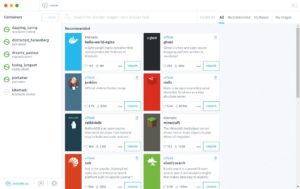 Abbildung 4: Kitematic öffnet den Docker-Hub-Katalog.