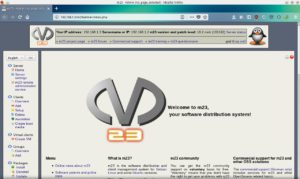 Abbildung 5: M23 kommt mit einer grafischen Verwaltungsoberfläche für den Server.