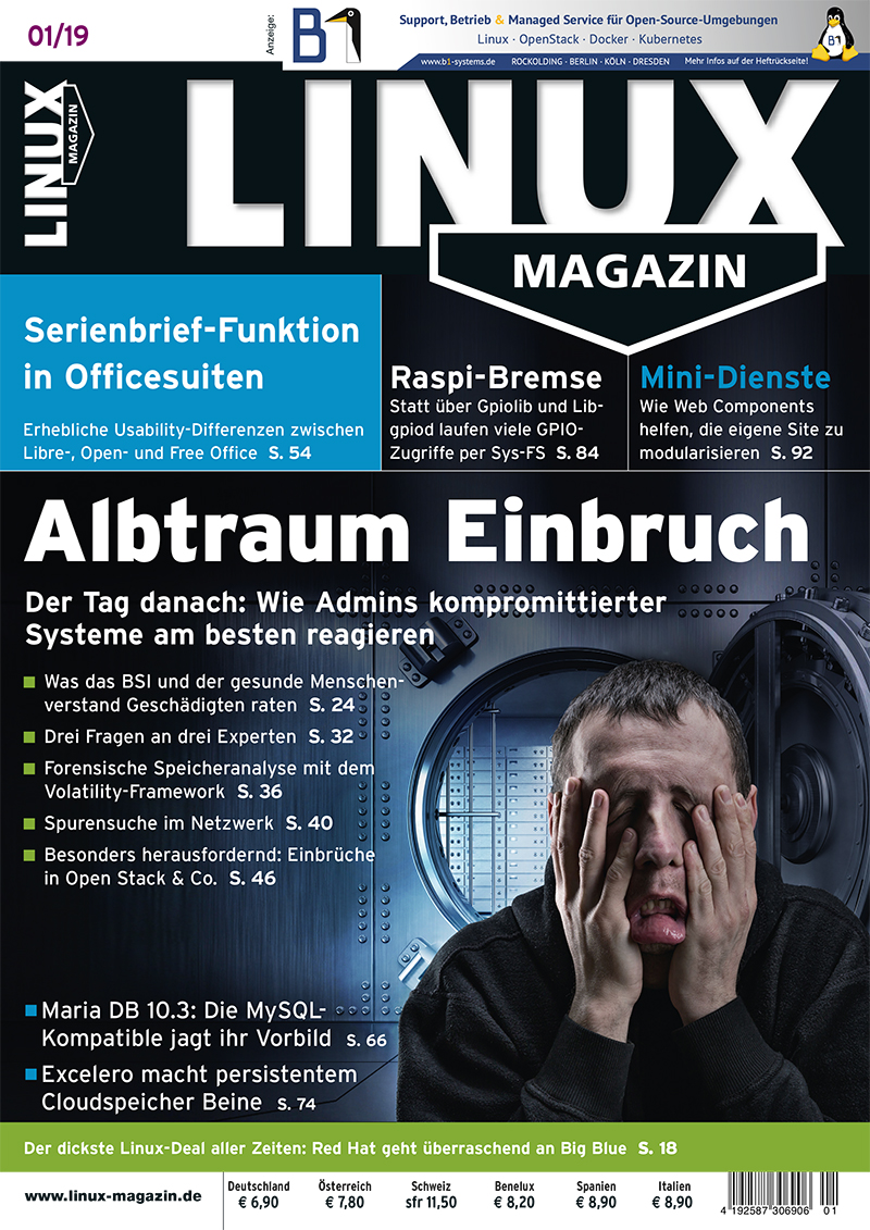 Heftcover Ausgabe 01/2019