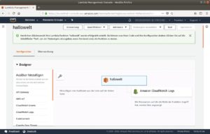 Abbildung 4: Der Designer zeigt an, welche Dienste die Funktion auslösen und auf welche weiteren Clouddienste sie zugreifen darf. Weitere Auslöser ergänzt der Entwickler per Drag & Drop.