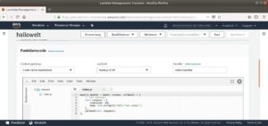 Abbildung 5: Amazon stellt in seiner Weboberfläche die umfangreichste IDE bereit, die aber dennoch nicht an den Komfort von bekannten lokalen Entwicklungsumgebungen heranreicht.