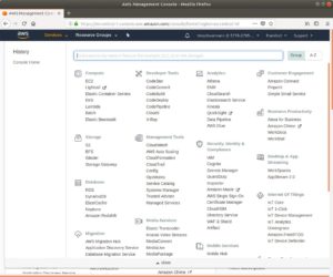 Abbildung 1: Kleines Suchbild: Amazon erschlägt seine Nutzer mit den verfügbaren Clouddiensten. Den Link zu AWS Lambda findet der Anwender erst bei genauerem Hinsehen.