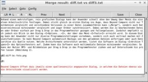 Abbildung 6: Auch Eskil ist in der Lage, verschiedene Texte zusammenzuführen.