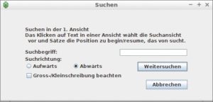 Abbildung 9: Guiffy sucht nur im aktiven Fenstersegment nach Begriffen.