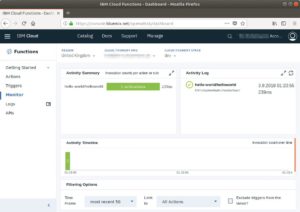 Abbildung 9: Bei IBM zeigt das Monitoring als Zusatzinformation die Ausführungszeiten in Millisekunden an.