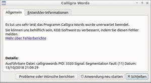 Abbildung 2: Unbrauchbar: Literaturverweise bringen Words zum Absturz.