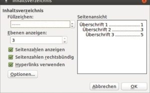 Abbildung 13: Inhaltsverzeichnisse formatiert WPS Writer problemlos.
