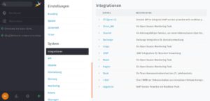 Abbildung 2: Zammad lässt sich an diverse Dienste anbinden, die sich um das Monitoring oder die Benutzerverwaltung kümmern.