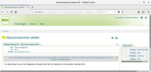 Abbildung 3: Kix bietet als Fork von OTRS im Wesentlichen die gleichen Kommunikationsmöglichkeiten. Dazu gehört auch das Self-Service-Portal, das im Gegensatz zu seinem OTRS-Pendant noch nicht responsiv ist.