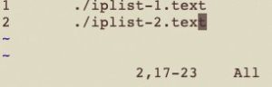 Abbildung 2: Blasen zum Eingriff: Vidir holt eine Dateiliste und pr&auml;sentiert sie im Editor.