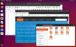 Abbildung 1: Die angepasste Optik des Gnome-Desktops fällt jetzt in Ubuntu 18.10 etwas dunkler aus.