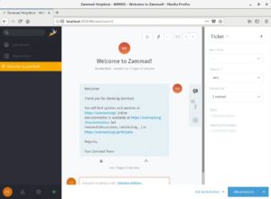 Abbildung 2: Das Ticketsystem Zammad lässt sich mit dem Docker-Image schnell aufsetzen und ausprobieren.
