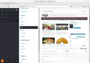 Abbildung 4: Zammad zeigt im Designer eine Vorschau des zukünftigen Chat-Fensters, dessen Aussehen sich schnell per Mausklick verändern lässt.