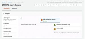 Abbildung 5: Die Web-Consolen-Seite der Funktion. Auf der linken Seite stehen Auslöser.