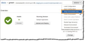 Abbildung 6: In einem Blau-Gr&uuml;n-Setup lassen sich Updates ohne Ausfallzeiten realisieren. Es gen&uuml;gt, nach einer Aktualisierung die Umgebungs-URLs umzuschalten.