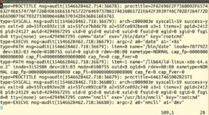 Abbildung 3: Der Audit-Daemon schreibt haufenweise Informationen ins Log.