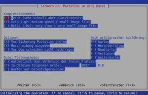 Abbildung 6: Die Snapshot-Software bietet viele Optionen, um Images anzulegen.