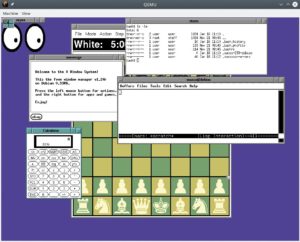 Abbildung 1: Im Qemu-Adventskalender l&auml;uft auch eine Debian-Version von 1995.
