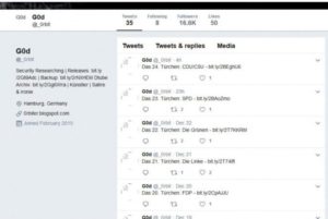 Abbildung 1: Im Dezember 2018 wurden die ausspionierten Daten per Twitter auf dem Account »0rbit« verlinkt.
