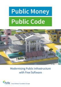 Abbildung 1: Das E-Book "Public Money? Public Code!" erg&auml;nzt einen Animationsfilm der FSFE, der ebenfalls auf der DVD zu finden ist.