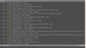 Abbildung 1: Der Proxy-Server protokolliert die HTTP-Requests des Browsers beim Aufruf einer Seite.