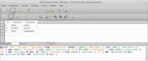 Abbildung 2: Base dupliziert unmotiviert SQL-Befehle, wenn es Verknüpfungen nutzt – ein altbekannter Fehler.