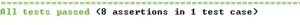 Abbildung 1: Catch meldet, dass alle Unit-Tests erfolgreich waren.