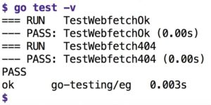 Abbildung 1: Die Testsuite pr&uuml;ft sowohl den Erfolgs- als auch den Fehlerfall der Webfetch-Bibliothek.