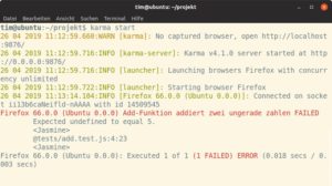 Abbildung 3: Karma startet hier den Webserver, dann Firefox. Der führt den Test aus <a href="#artRef-l2">Listing 2</a> aus.