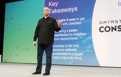 Abbildung 1: Datastax-CEO Billy Bosworth während seiner Keynote auf der Konferenz Datastax Accelerate.