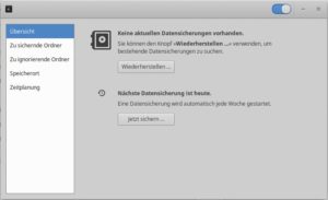 Abbildung 8: Für Mausschubser eignet sich Déjà Dup bestens.