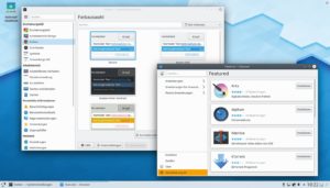 Abbildung 2: Das in KDE Neon enthaltene Plasma 5.16 bietet gegen&uuml;ber der Vorversion eine &uuml;berarbeitete Farbschema-Auswahl und die verbesserte Softwareverwaltung Discover.