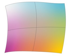 Abbildung 4: Ein einfaches Gradient Mesh, das sich weiter verfeinern lässt.