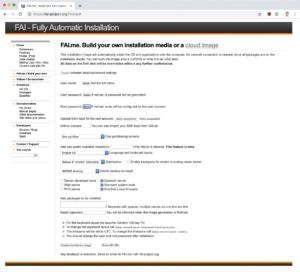 Abbildung 3: FAI.me erstellt wahlweise Images für die Cloud etwa im Qcow2- oder AWS-Format oder …