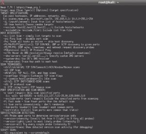Abbildung 3: Der Portscanner-Oldie »nmap« gehört bei Kali Linux fix zum Lieferumfang – er funktioniert nach wie vor zuverlässig und sehr gut.