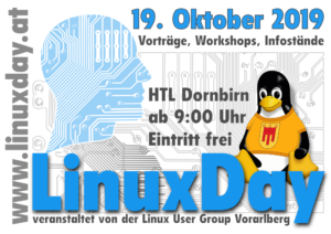 Bereits zum 20. Mal findet am 19. Oktober der LinuxDay an der Höhere Technische Bundeslehr- und Versuchsanstalt (HTL) Dornbirn statt.