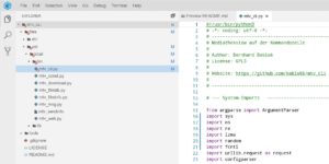 Abbildung 5: Git-Integration: Die IDE markiert alle am Code vorgenommenen Änderungen.