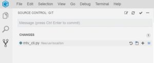 Abbildung 6: Git-Operationen über die Oberfläche.