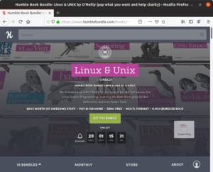Die Plattform Humble Bundle bietet immer wieder E-Book-Pakete an. In der aktuell laufenden Aktion stecken zahlreiche englischsprachige Linux- und Unix-Bücher von O‘Reilly.