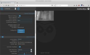 Abbildung 8: Motioneye nutzt viele Einstelloptionen für Kameras.