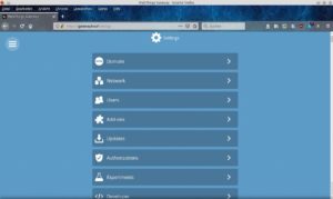 Abbildung 3: &Uuml;ber den Einstellungsdialog bietet das Webthings Gateway mehrere Optionen an.